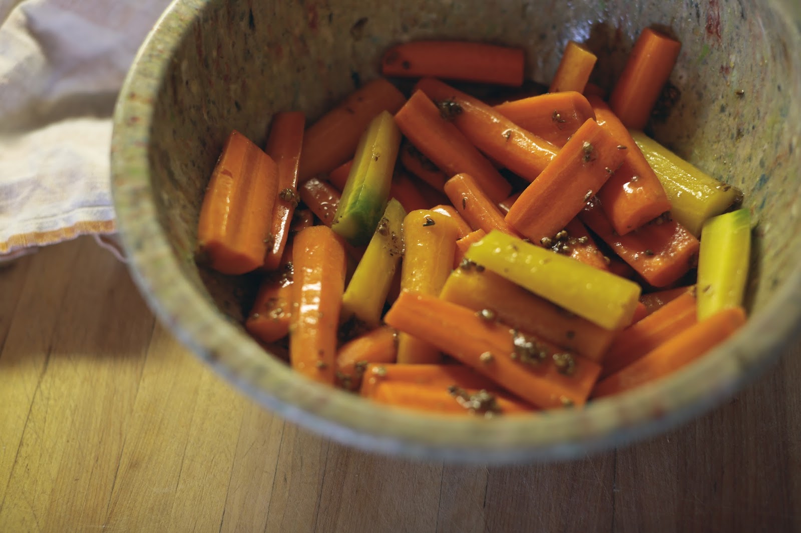 Ottolenghi Inspired:Oven Roasted Carrots, Grilled Halloumi & Tahini Sauce